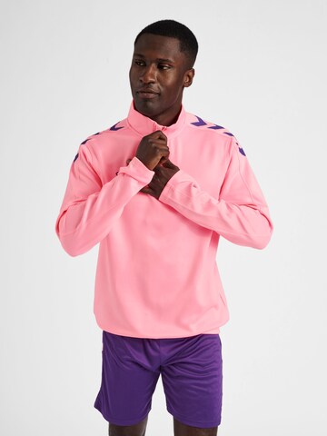 Hummel - Sweatshirt de desporto em rosa: frente