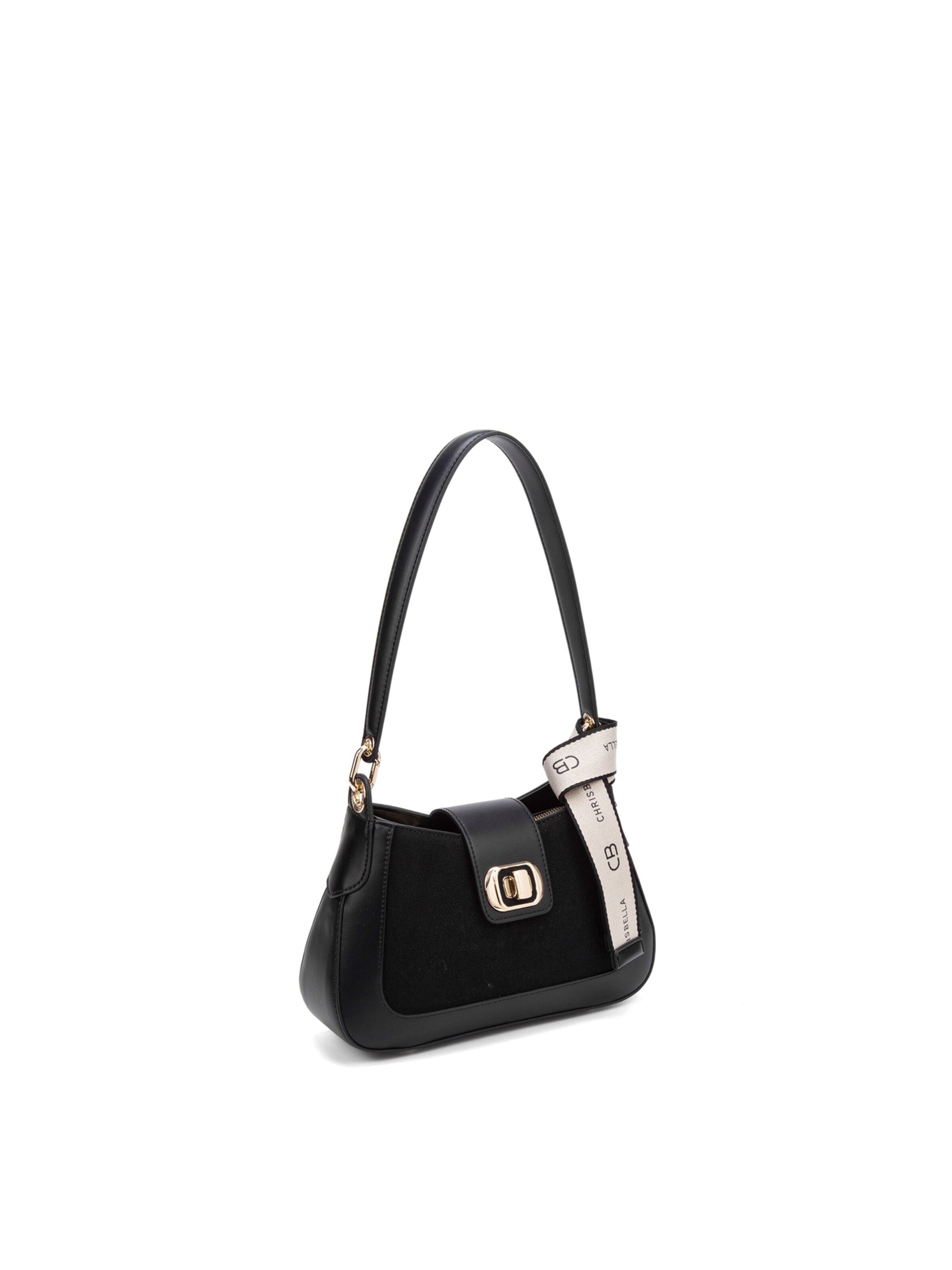 Chrisbella Shoulder Bag in Black: front
