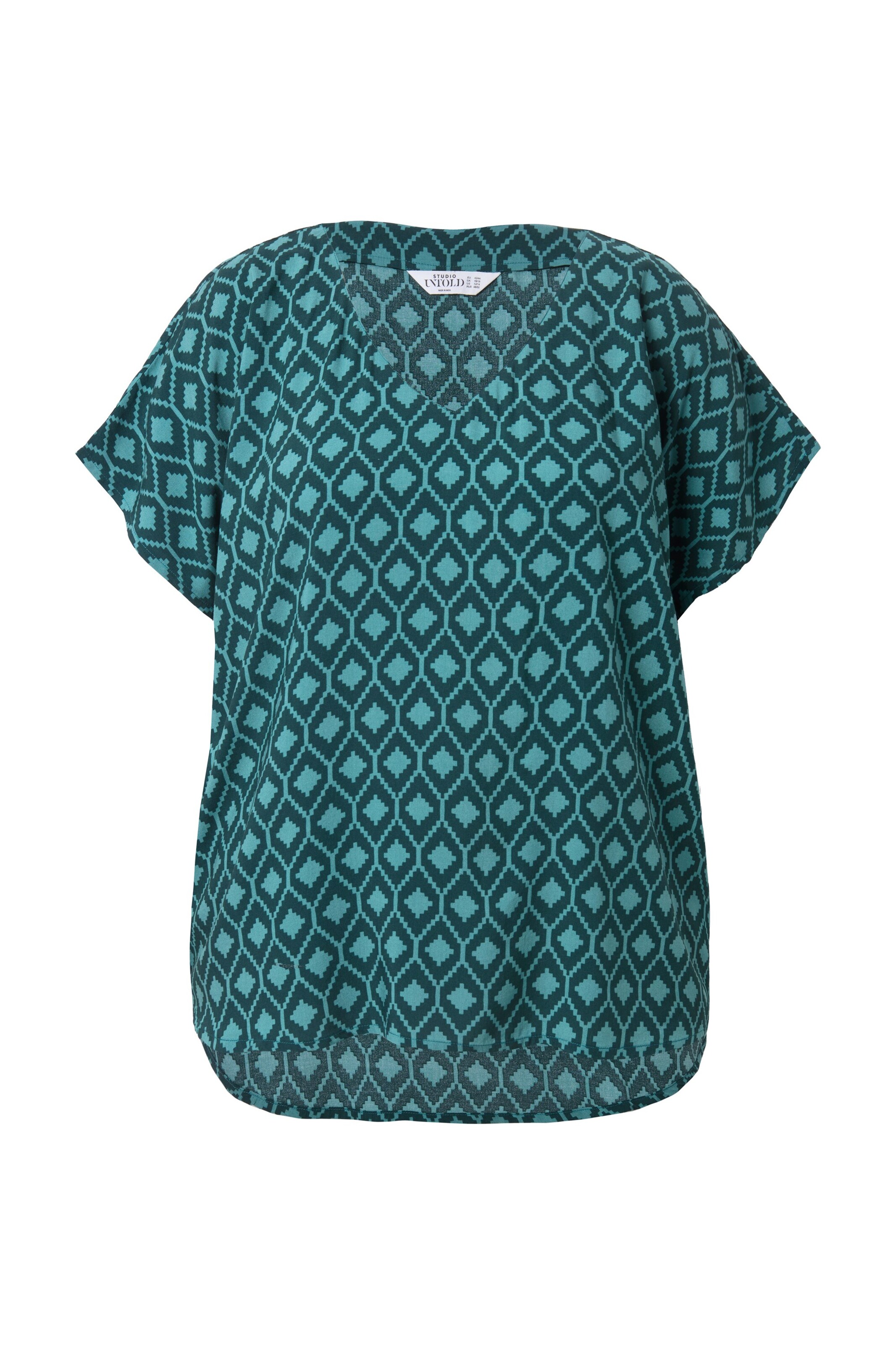 Studio Untold Blouse in Groen: voorkant