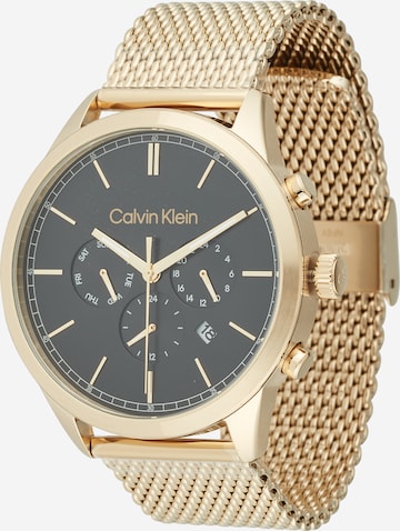 auksinė Calvin Klein Analoginis (įprasto dizaino) laikrodis: priekis