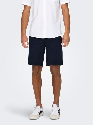 Only & Sons Regular Chino trousers 'Mark' in Blue: front