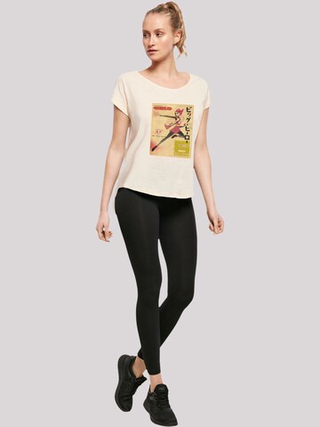 F4NT4STIC T-Shirt 'Big Hero 6 Honey Lemon Newspaper' in Beige