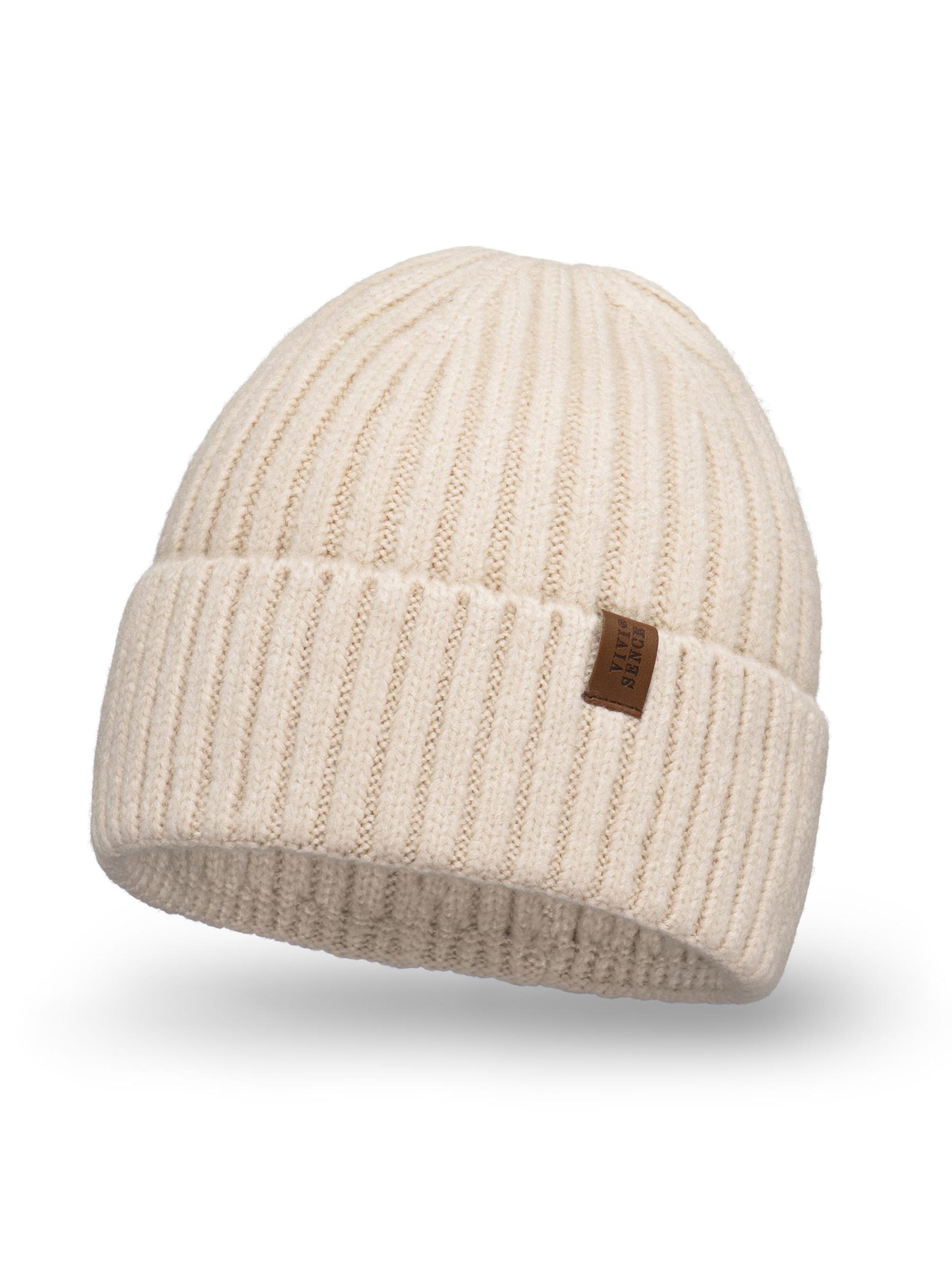 Vivisence Mütze '70104'‌‌ in Beige: Vorderseite