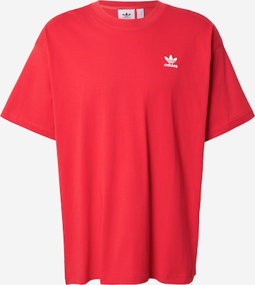 ADIDAS ORIGINALS Koszulka 'Trefoil Essentials' w kolorze czerwony: przód