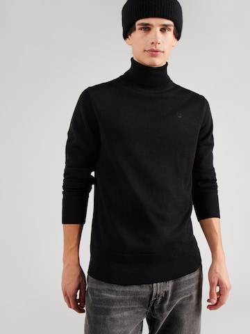 G-STAR - Jersey 'Premium Core' en negro: frente