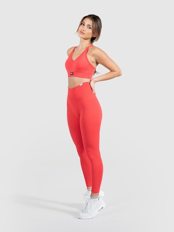 Skinny Pantalon de sport Smilodox en rouge