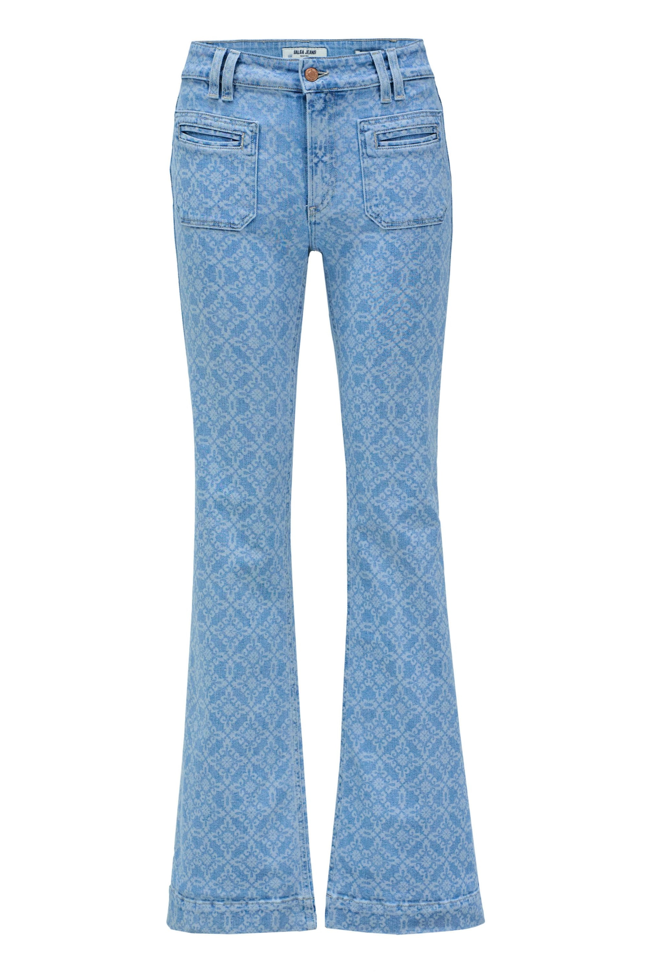 Salsa Jeans Flared Jeans 'Destiny' in Blauw: voorkant