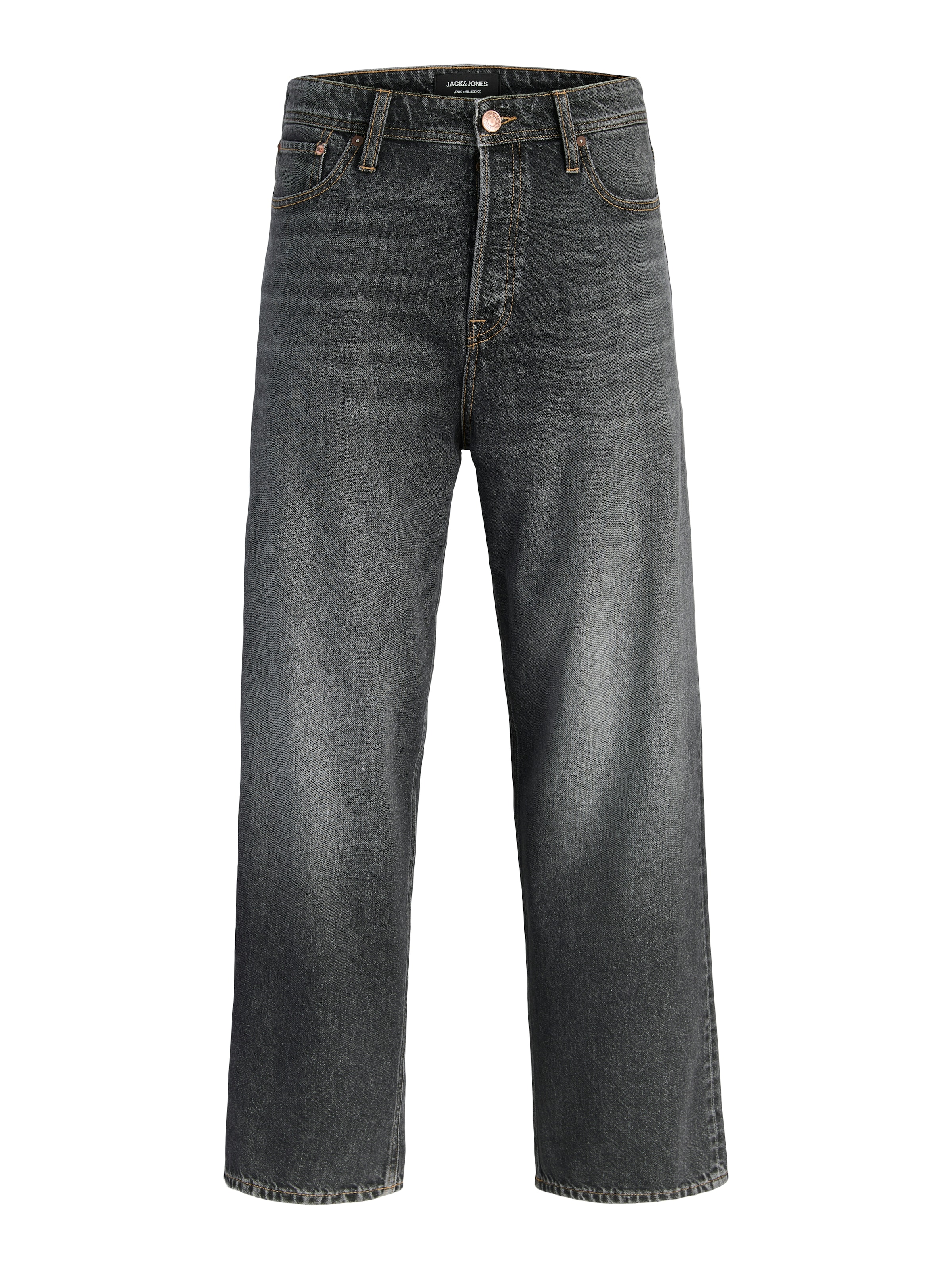 JACK & JONES Baggy Jeans 'ALEX' i sort: forside