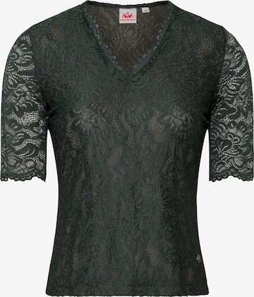 Blouse folklorique SPIETH & WENSKY en vert : devant