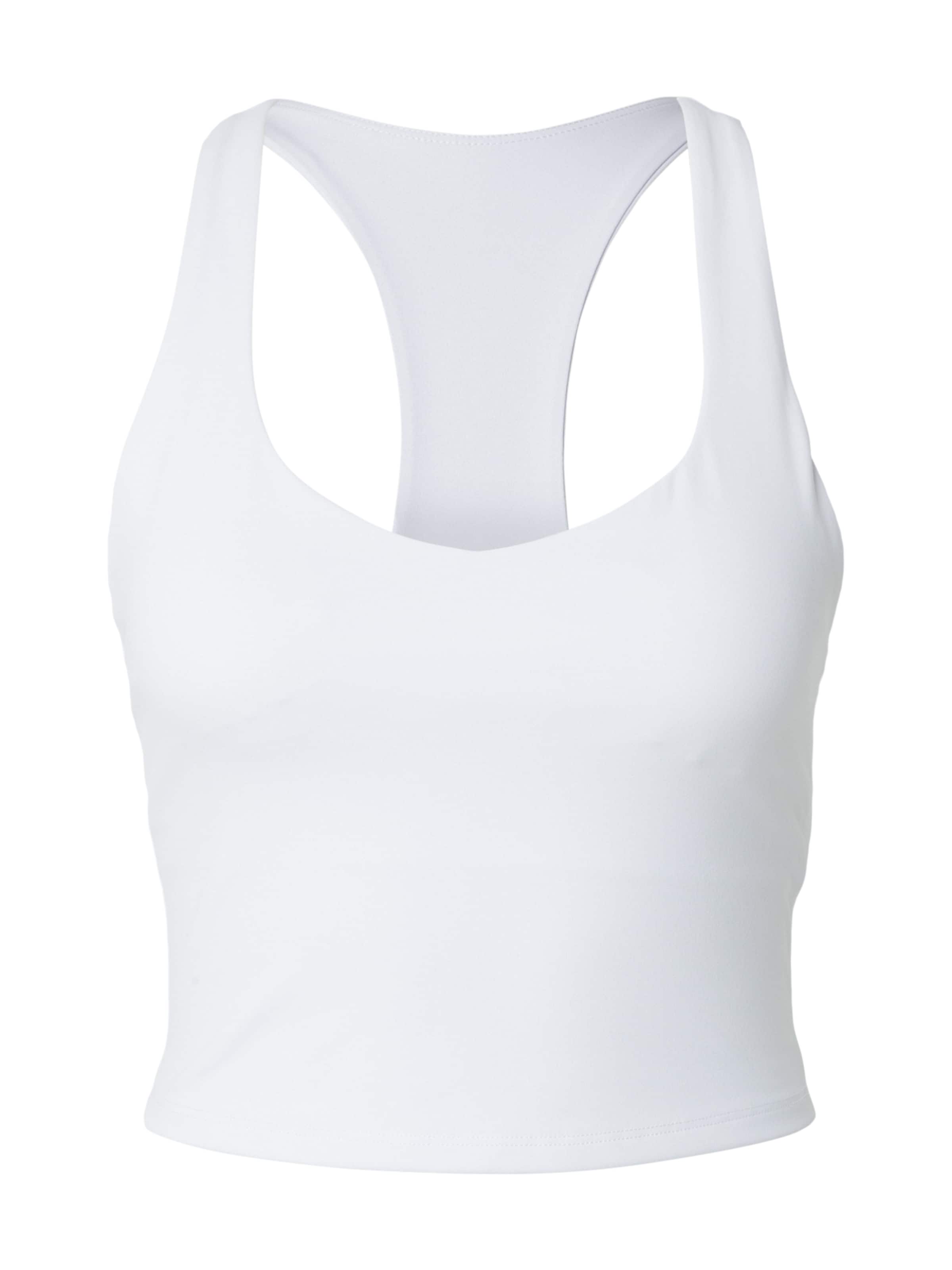 Fabletics - Top desportivo em branco: frente