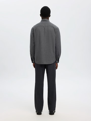 SELECTED Regular fit Риза 'SLHNOAH' в сиво