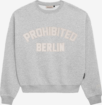 Prohibited Sweatshirt 'Berlin' in Grau: Vorderseite