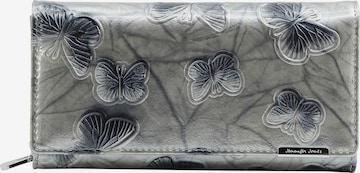 Jennifer Jones Wallet in Silver: front
