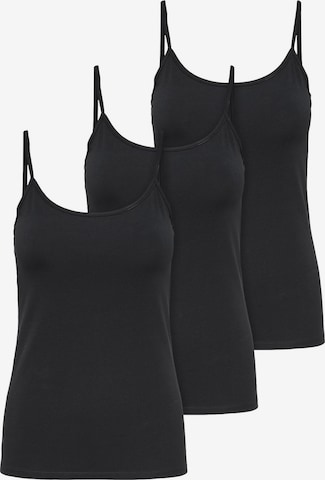 ONLY Top in Schwarz: Vorderseite