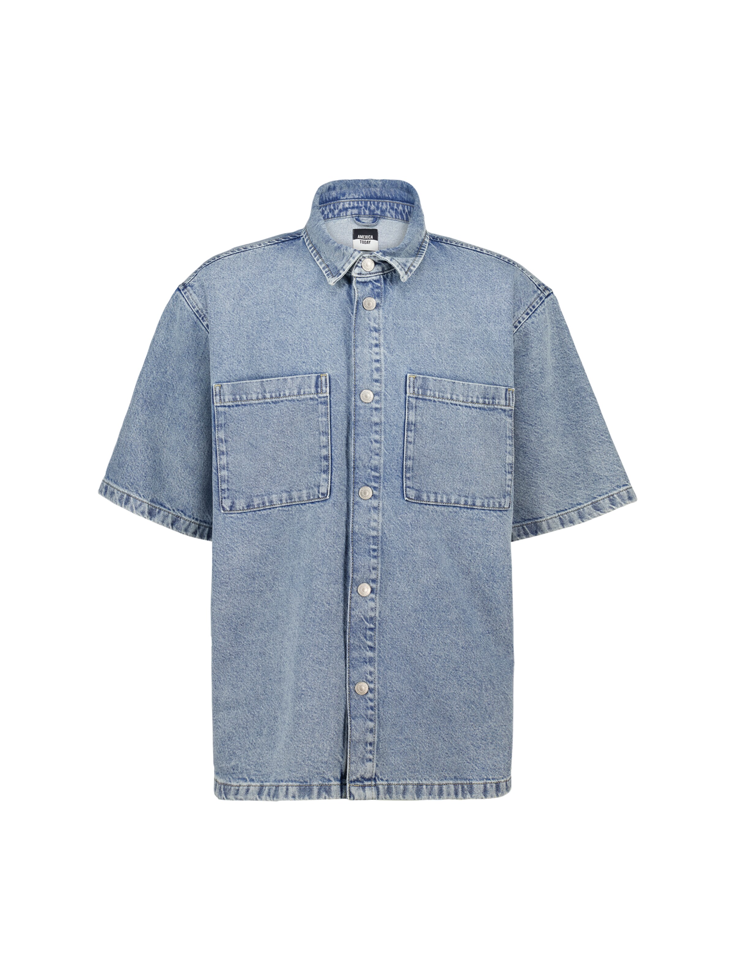 Fit confort Chemise America Today en bleu : devant