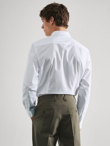 MANGO MAN Slim fit Button Up Shirt 'Emeritol' in White