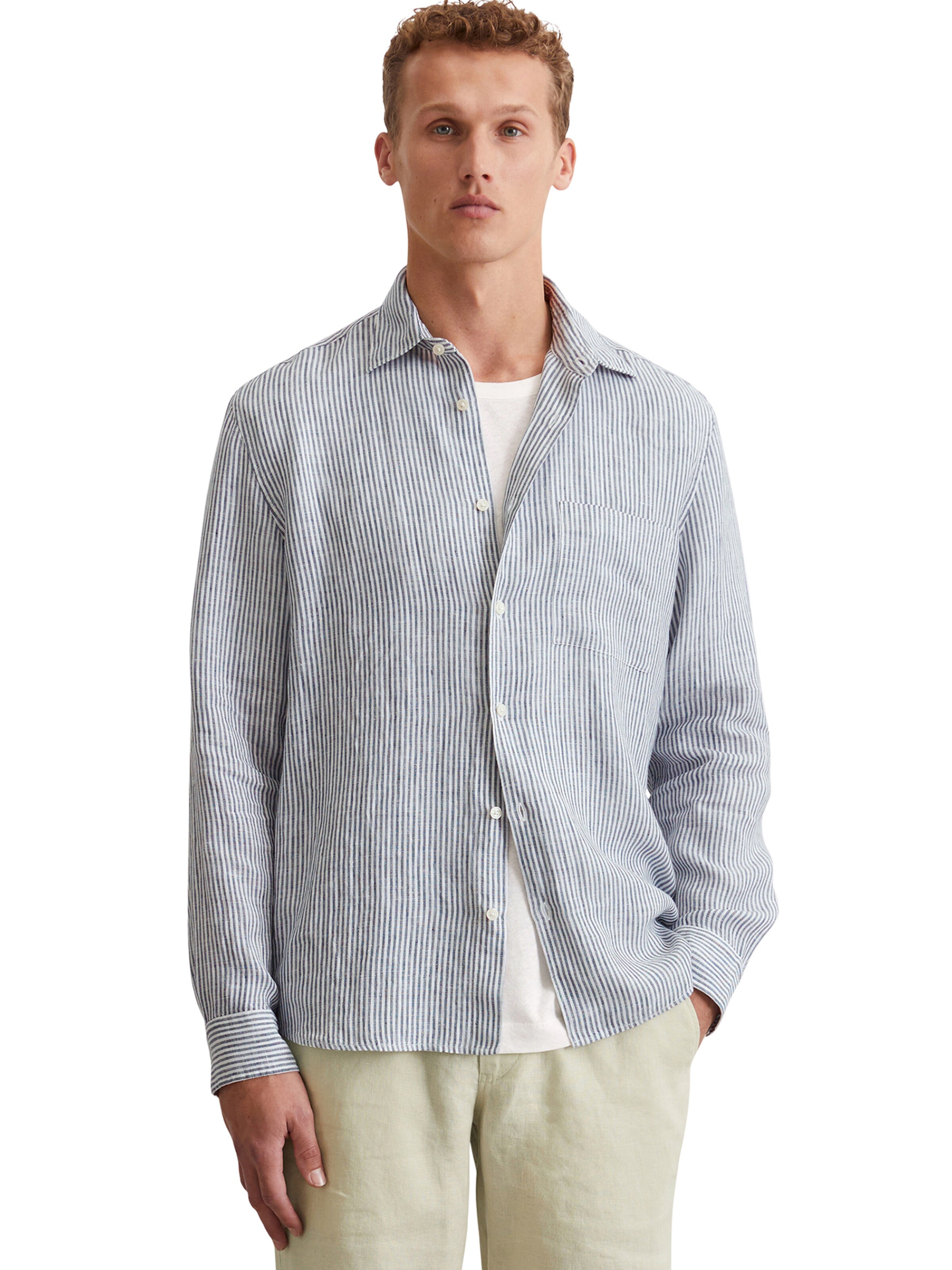 Marc O'Polo Regular fit Ing - kék: elől