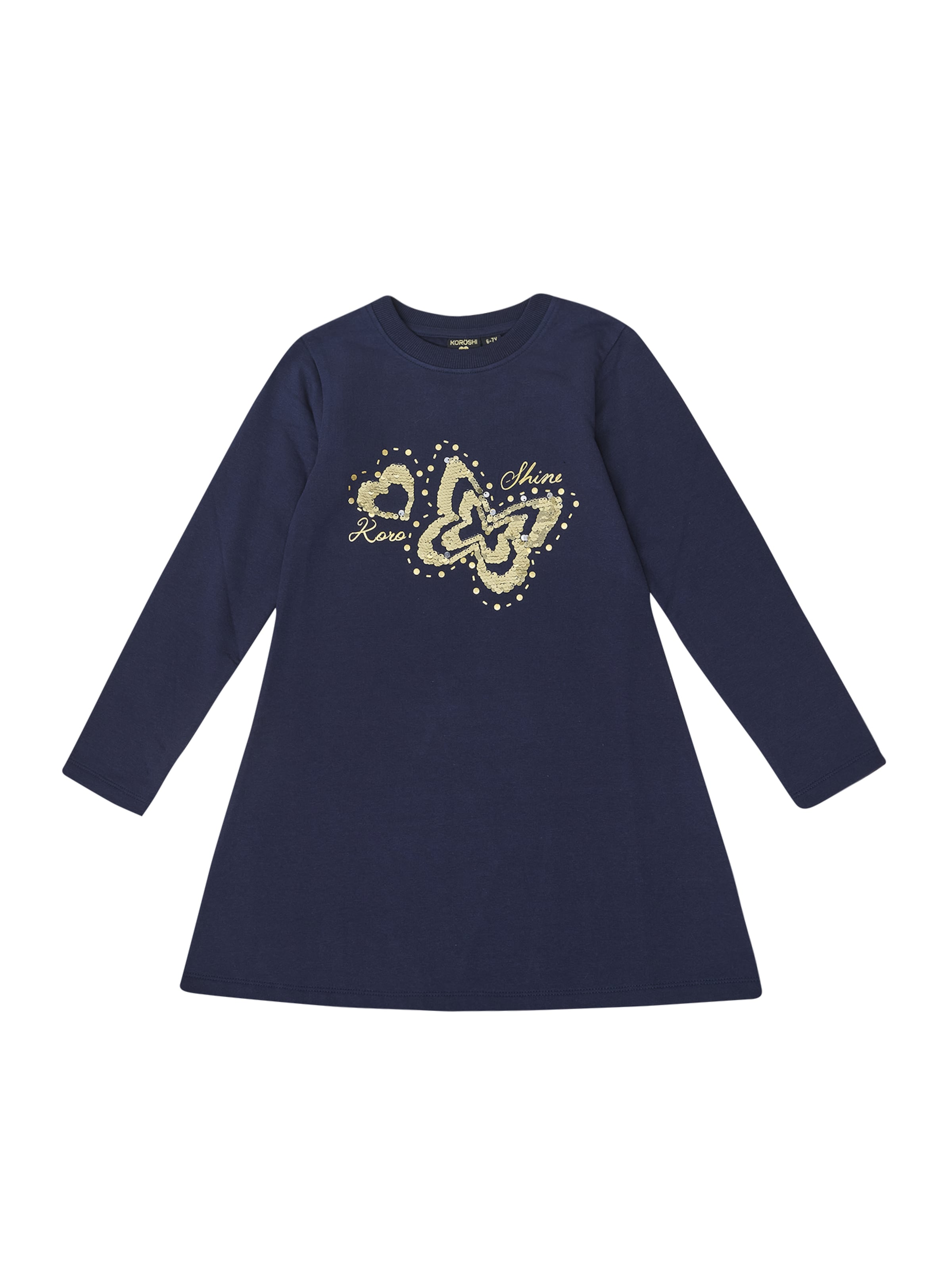 KOROSHI Kleid in Blau: Vorderseite