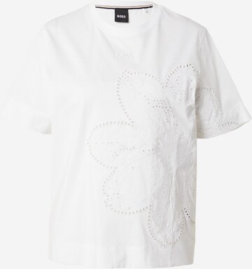 T-shirt 'Elpha' BOSS en blanc : devant