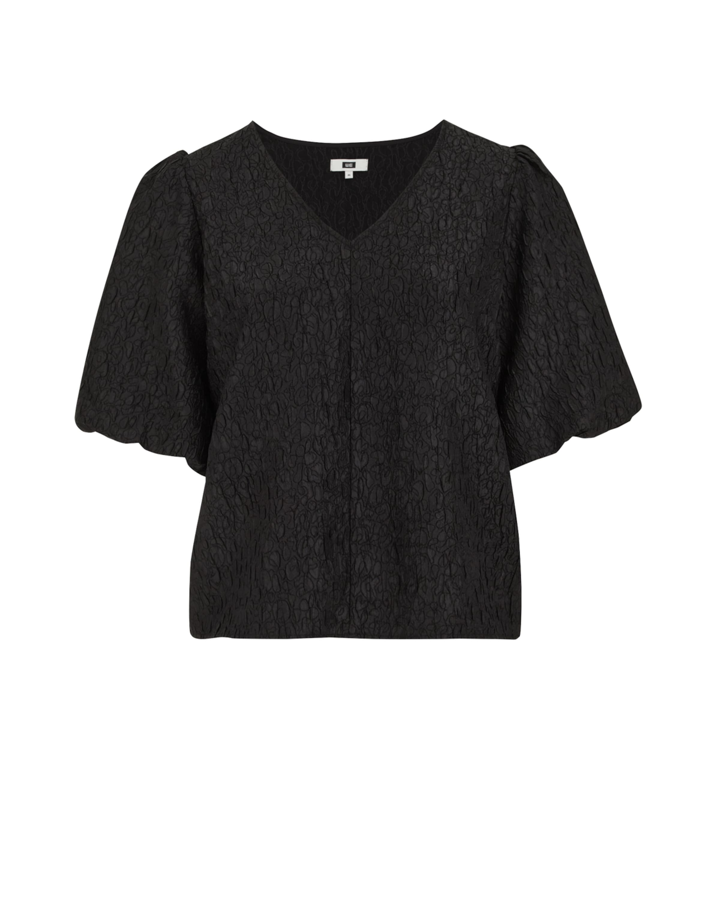 WE Fashion Pluus, värv must: eest vaates