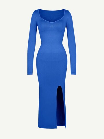FÉMINITÉ Fatale Kleid 'ELENA' in Blau: Vorderseite