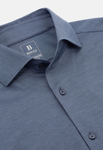 Boggi Milano Slim fit Overhemd in Blauw