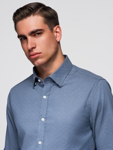 Ombre Slim fit Overhemd 'OM-SHCS-0175' in Blauw
