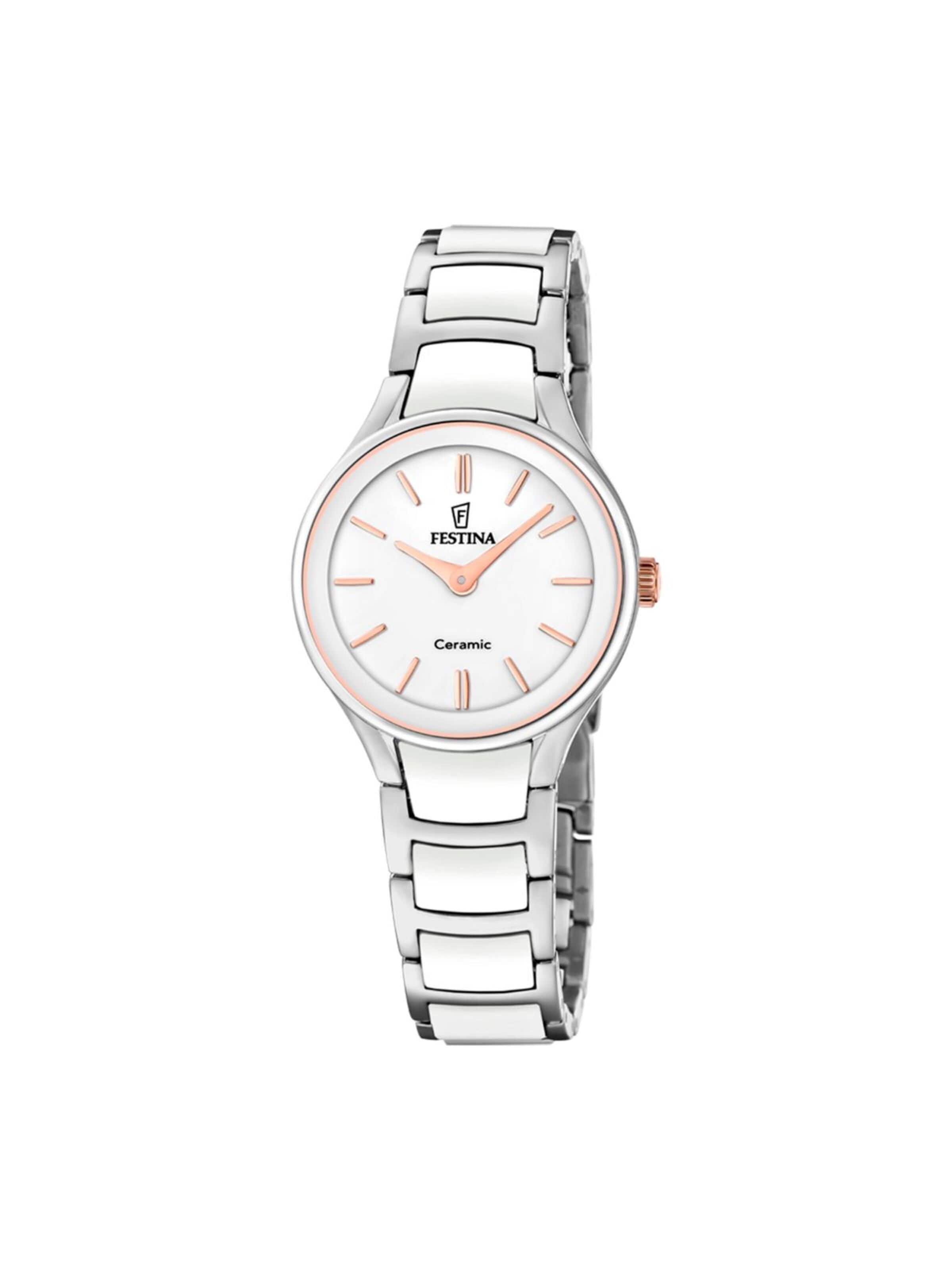 FESTINA Analoguhr‌‌ in Weiß: Vorderseite