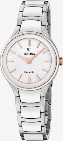 FESTINA Analoguhr in Weiß: Vorderseite