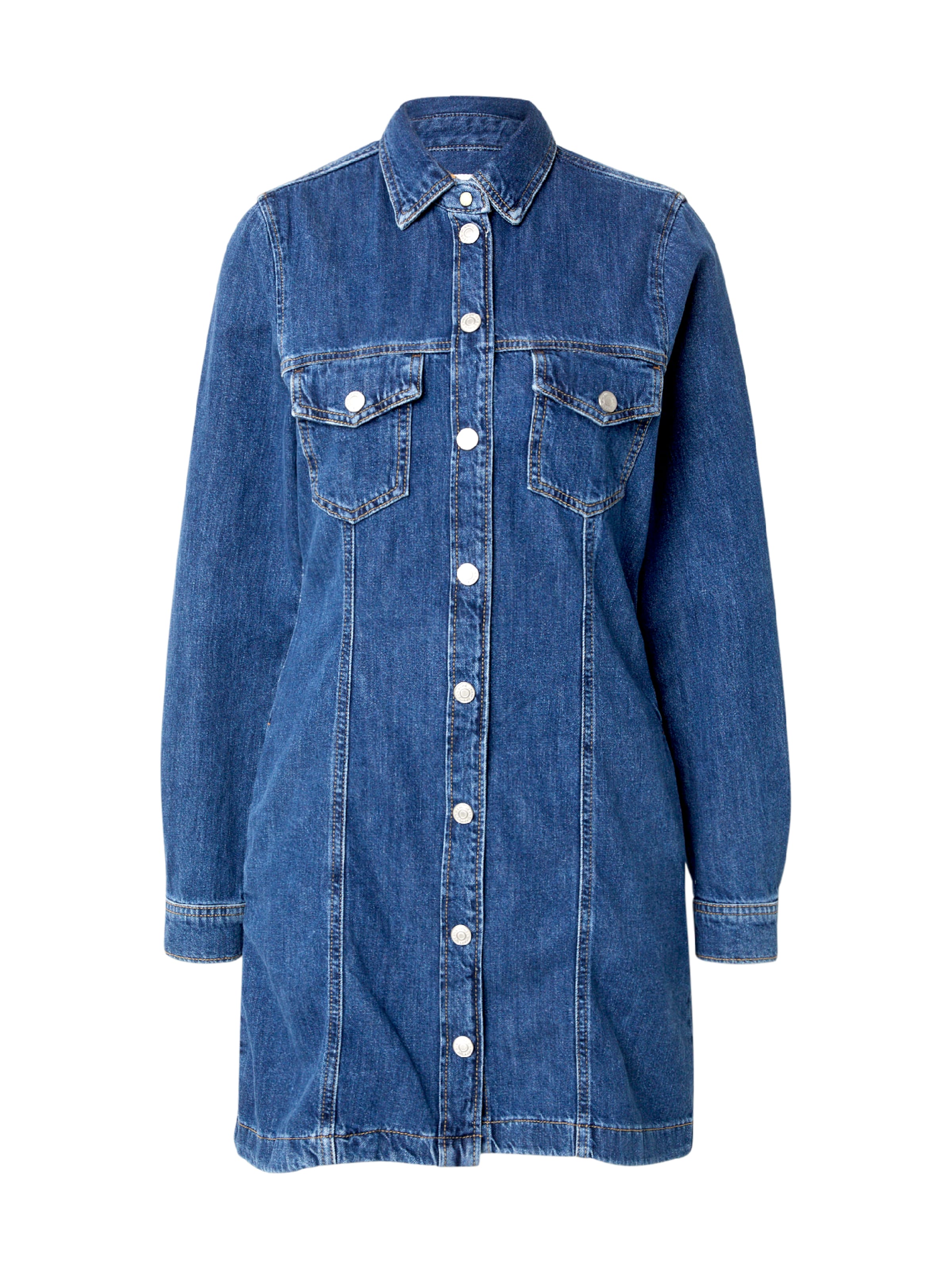 Pepe Jeans Shirt Dress 'Authentic' in Blue: front