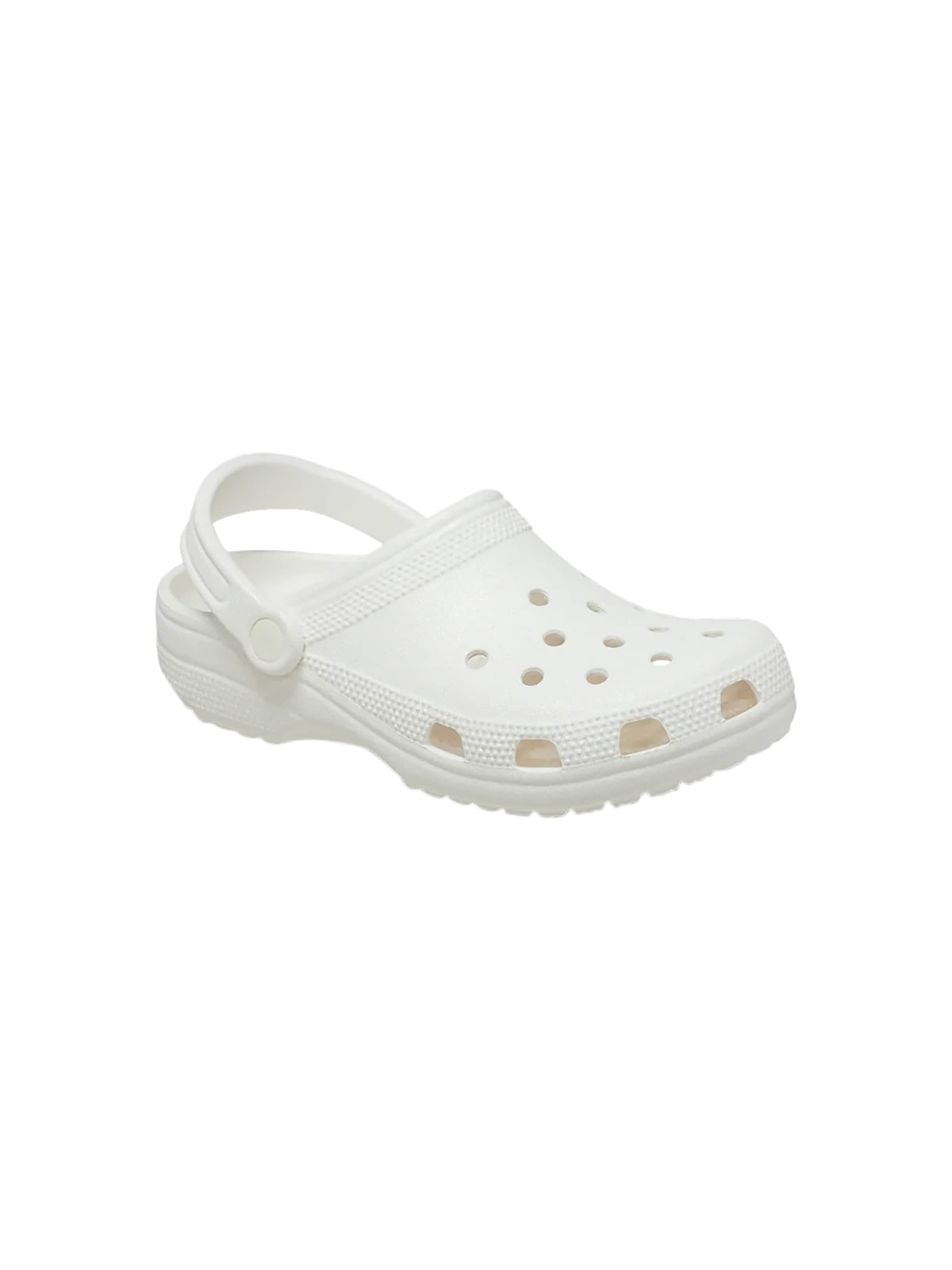 Crocs Clogs 'Clogs zum Reinschlüpfen Classic glitter clog' in Wit