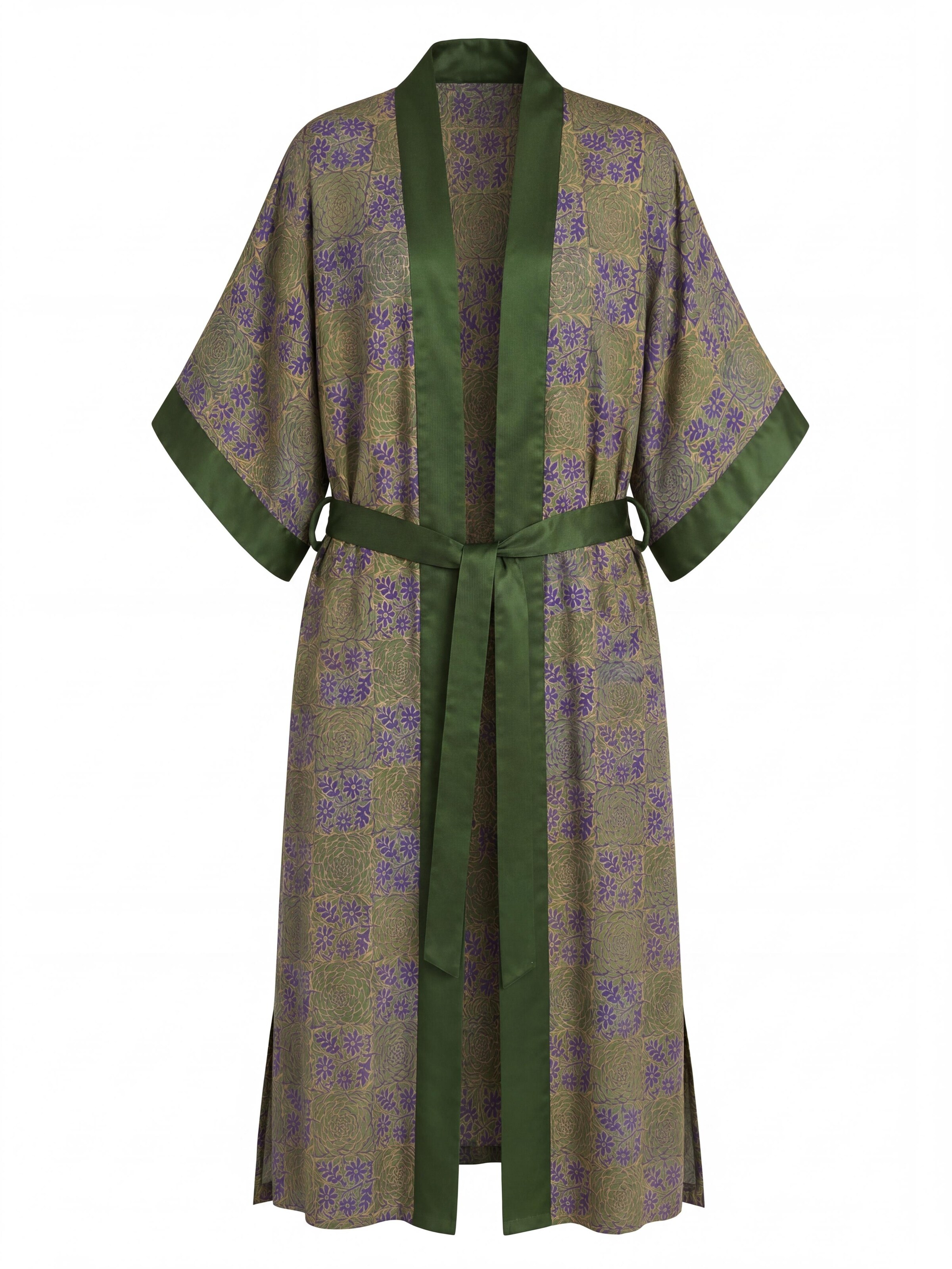 Shop Karey Kimono in Green: front