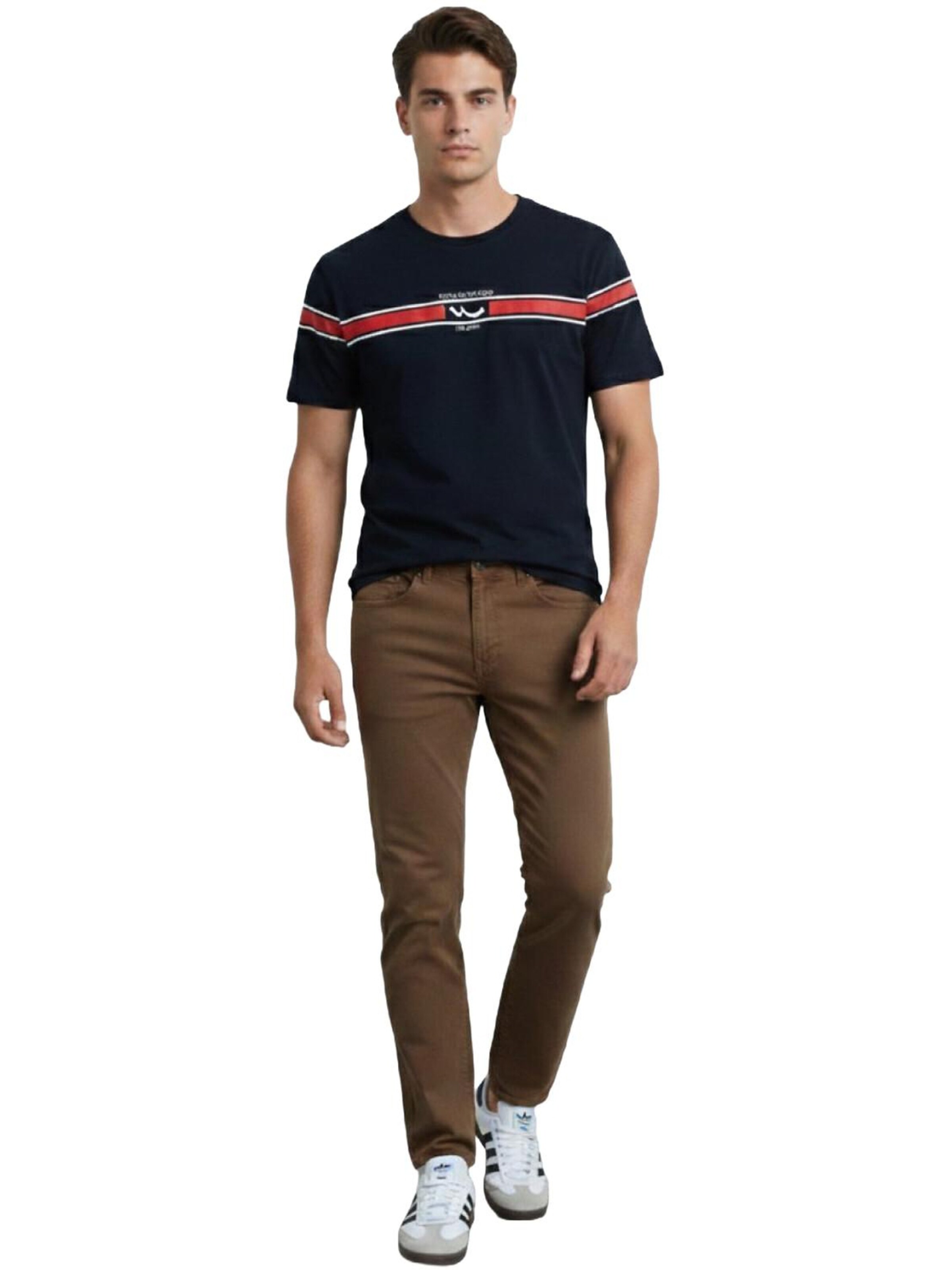 LTB Jeans Tapered Jeans 'LTB Jeans Renar Skinny Leg Mid Waist Jeanshose' in Brown