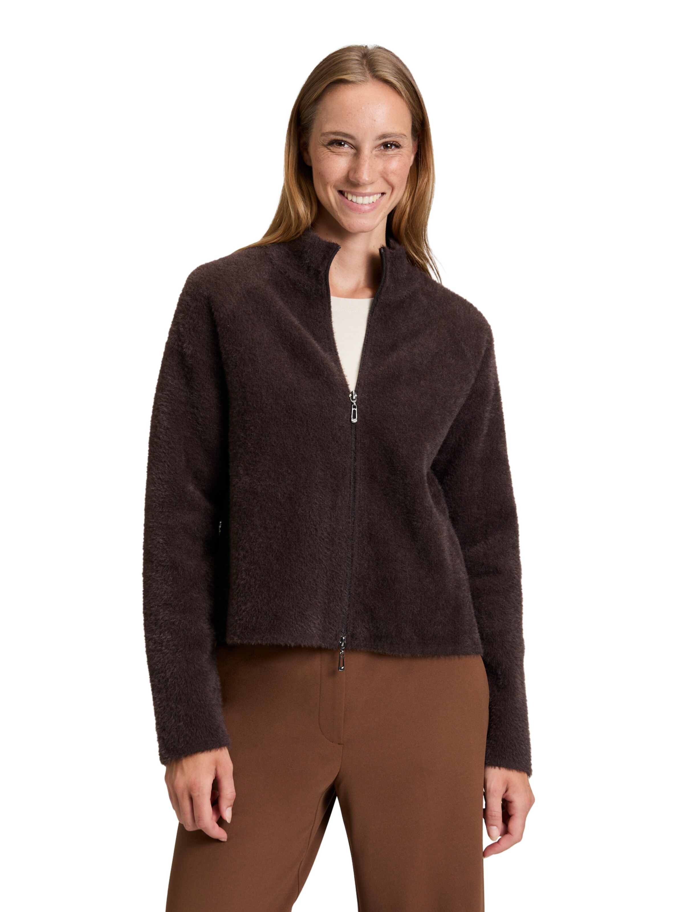 Cardigan Betty Barclay en marron : devant