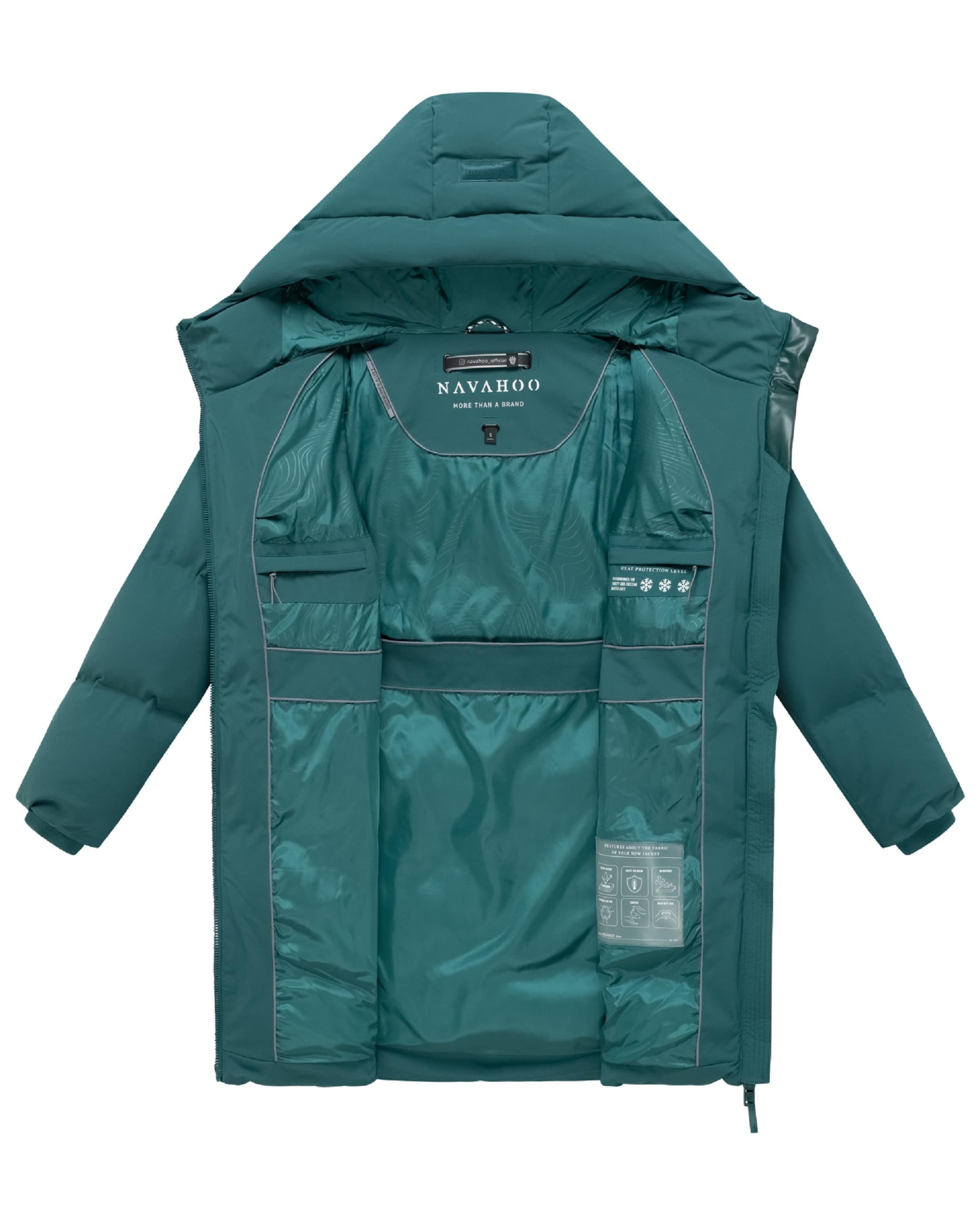 Cappotto funzionale 'Wolkenwichtel 14' di NAVAHOO in verde