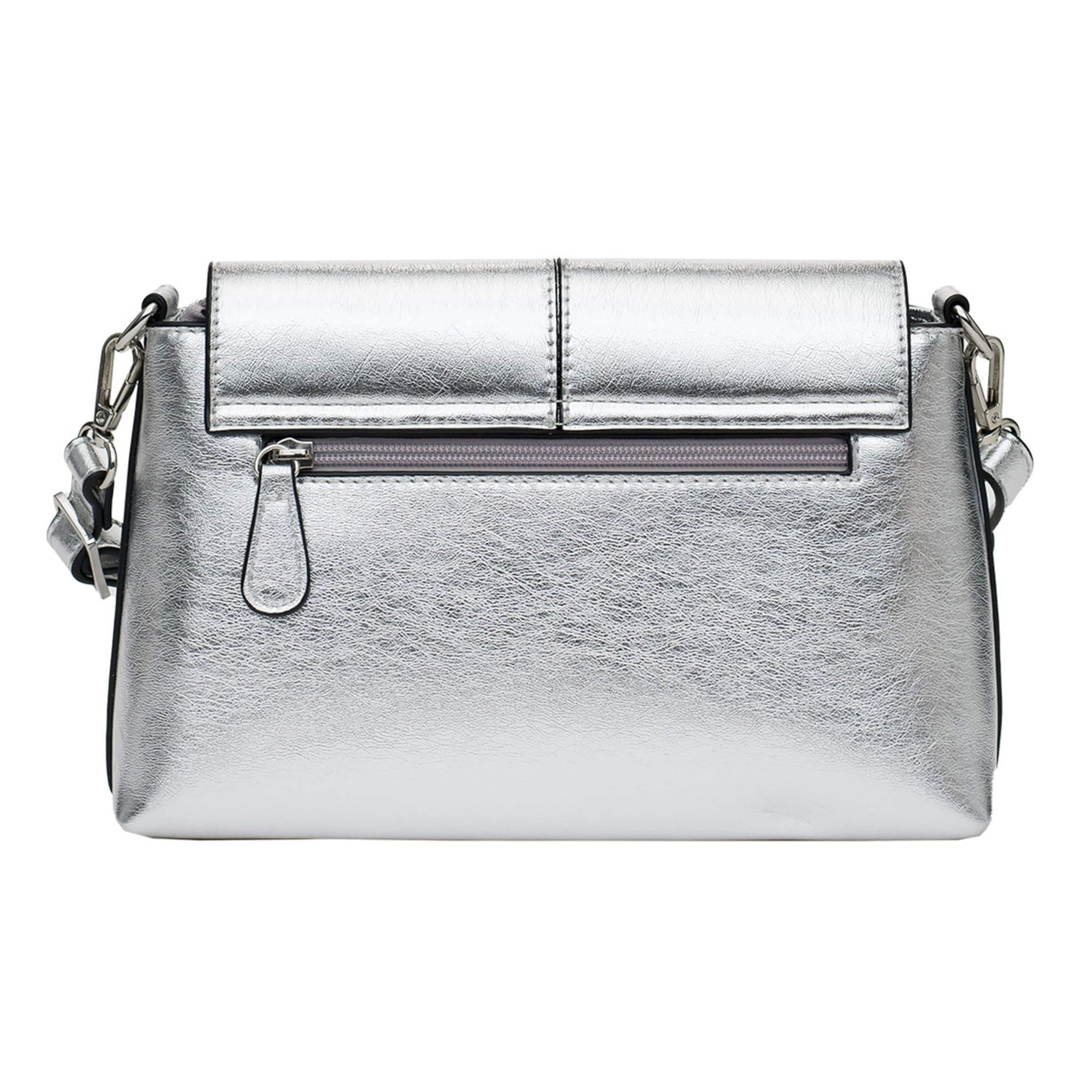 L.CREDI Schoudertas 'Pamela' in Zilver