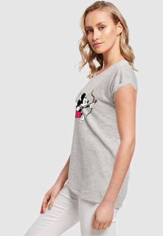 ABSOLUTE CULT Shirt 'Mickey Mouse - Love Cherub' in Grey