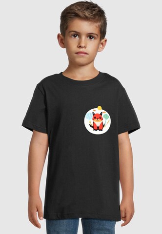 Merchcode Shirt 'Cute Fox' in Black: front