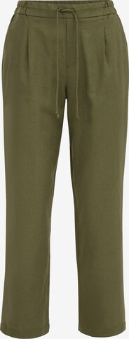 WE Fashion Loose fit Trousers in Green: front