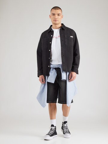 Calvin Klein Jeans Μπλουζάκι 'TRVL LINES' σε λευκό
