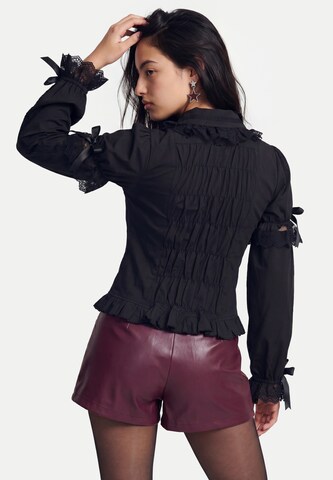 myMo ROCKS Bluse in Schwarz