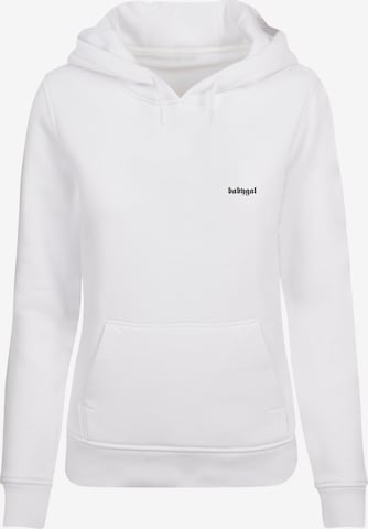 Mister Tee Sweatshirt 'Babygal' in White: front