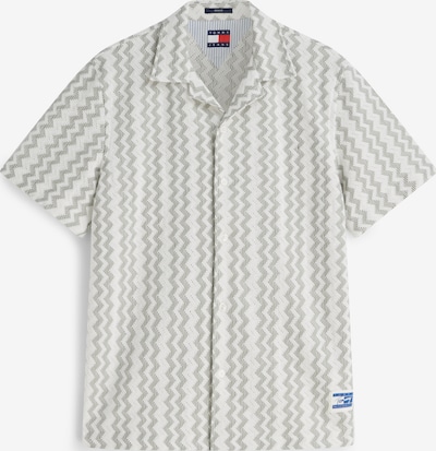 XS dydžio Marškiniai iš Tommy Jeans, spalva – pastelinė žalia / balta, Prekių apžvalga
