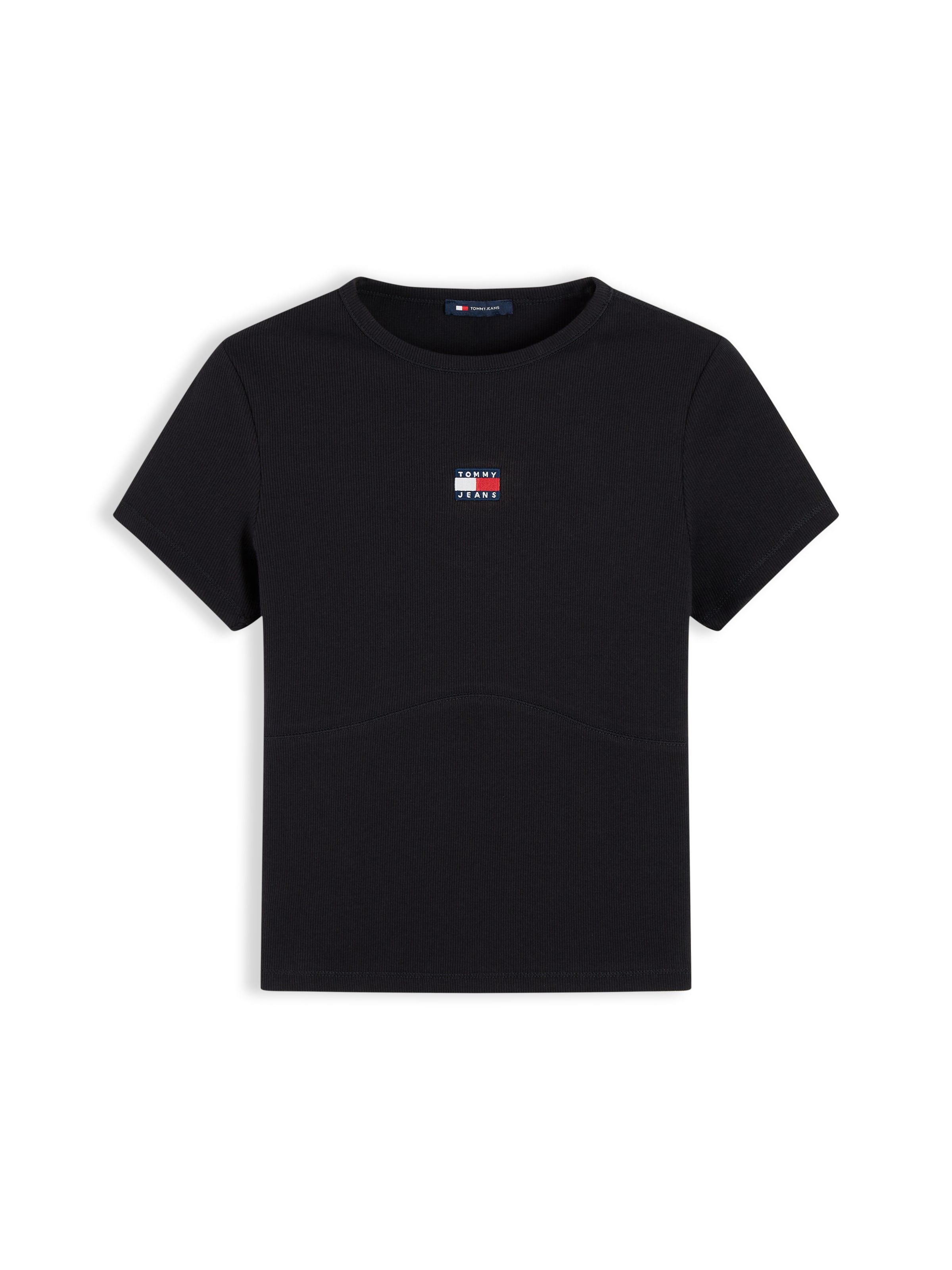 Tricou de la Tommy Jeans pe negru: față