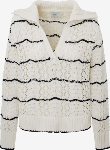 Pull-over 'GEMMA' Pepe Jeans en blanc : devant