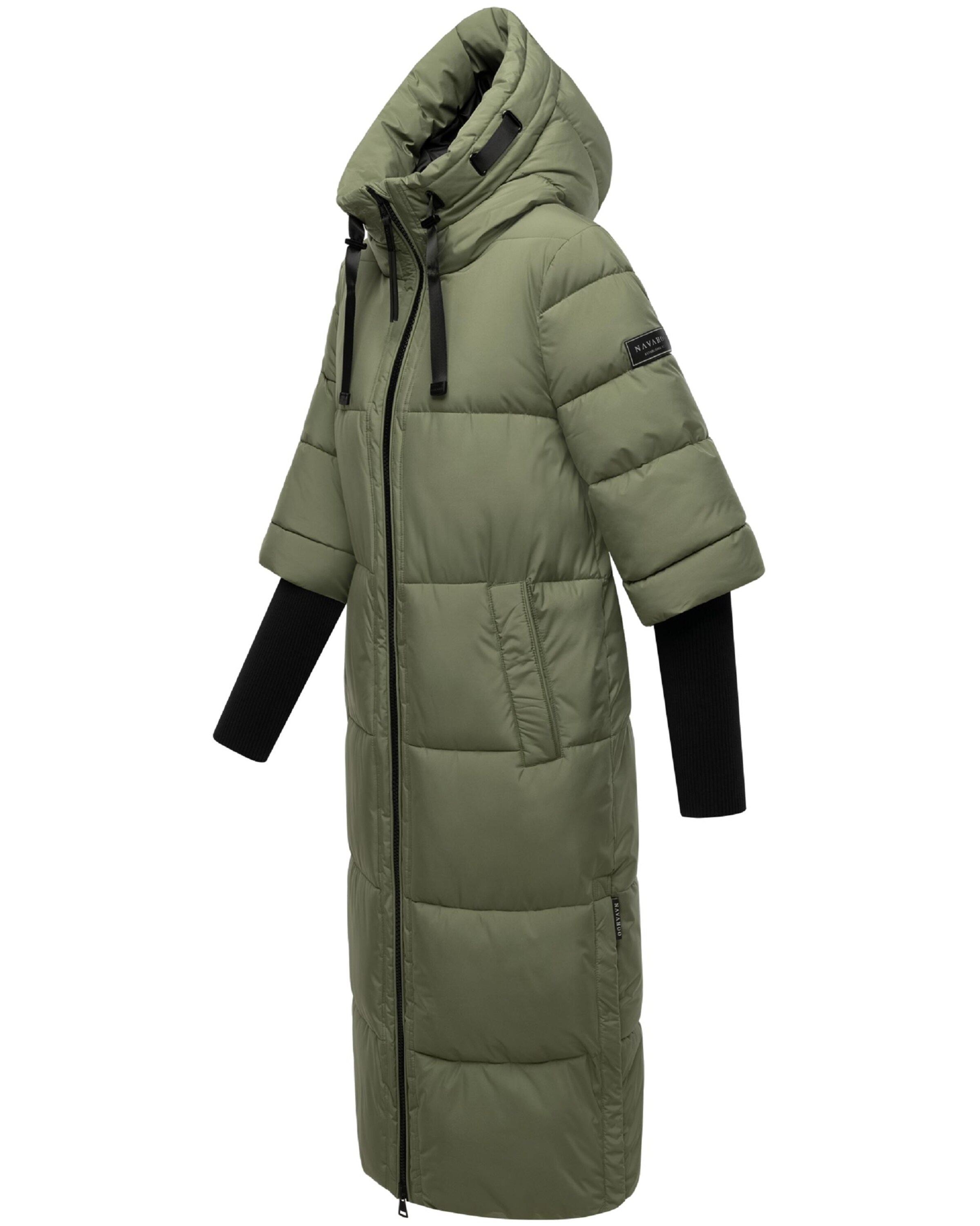 NAVAHOO Winter Coat 'Ciao Miau XIV' in Green