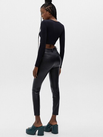 Pull&Bear Skinny Pants in Black