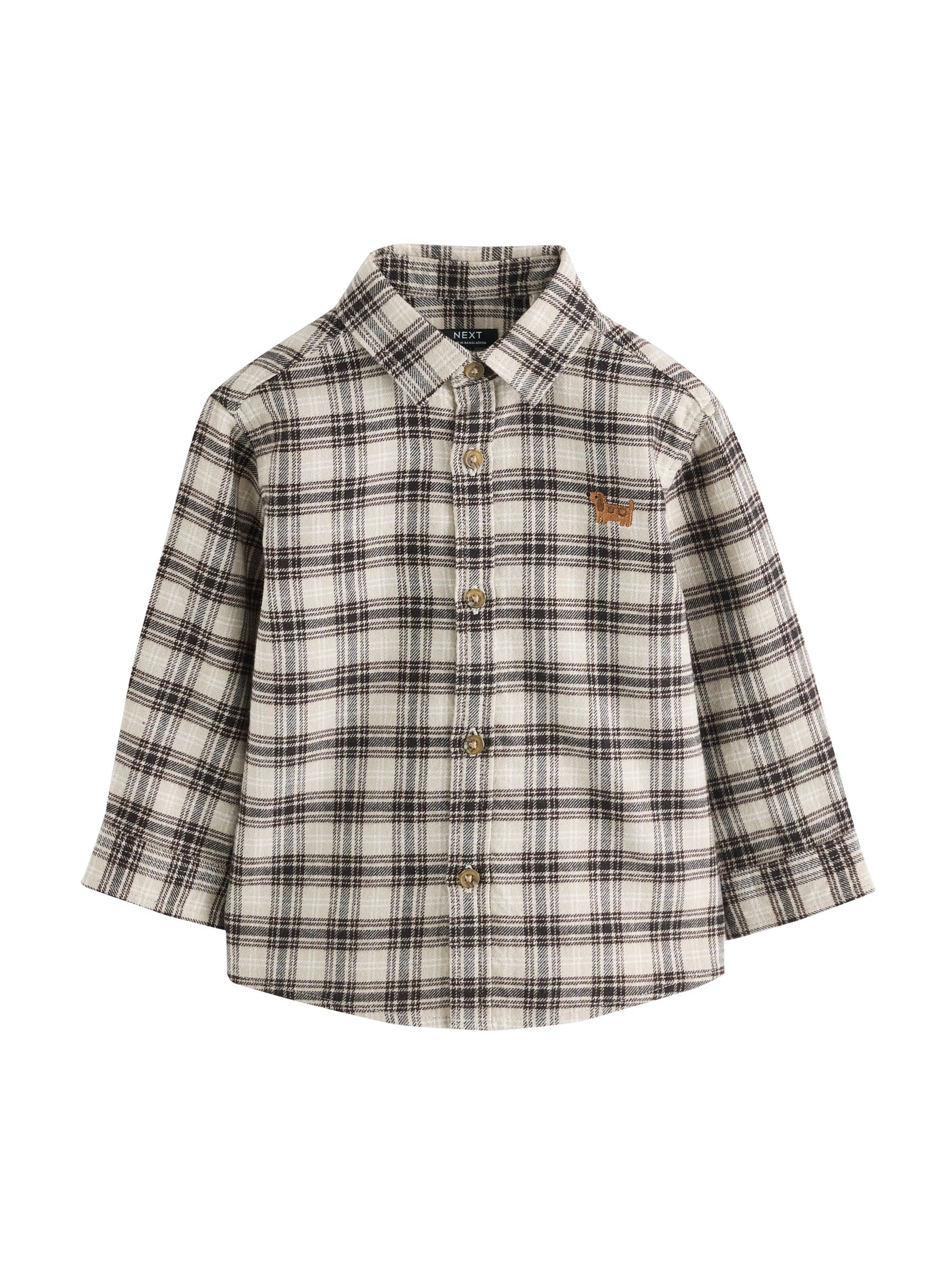 Next Hemd in Beige: Vorderseite