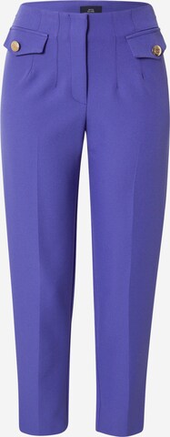 River Island Regular Pleated Pants in Purple: front