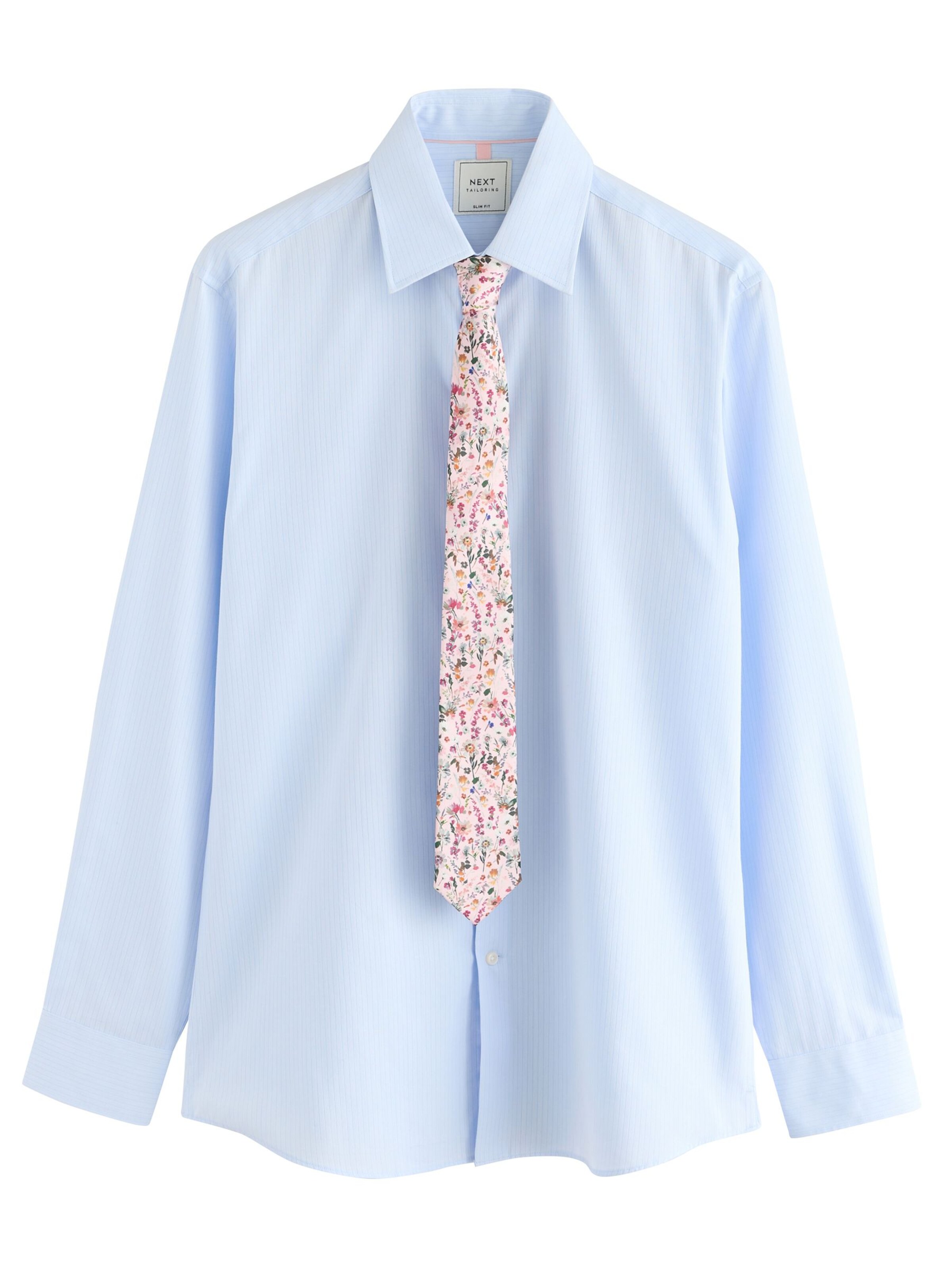 Slim fit Cămașă de la Next pe albastru: față